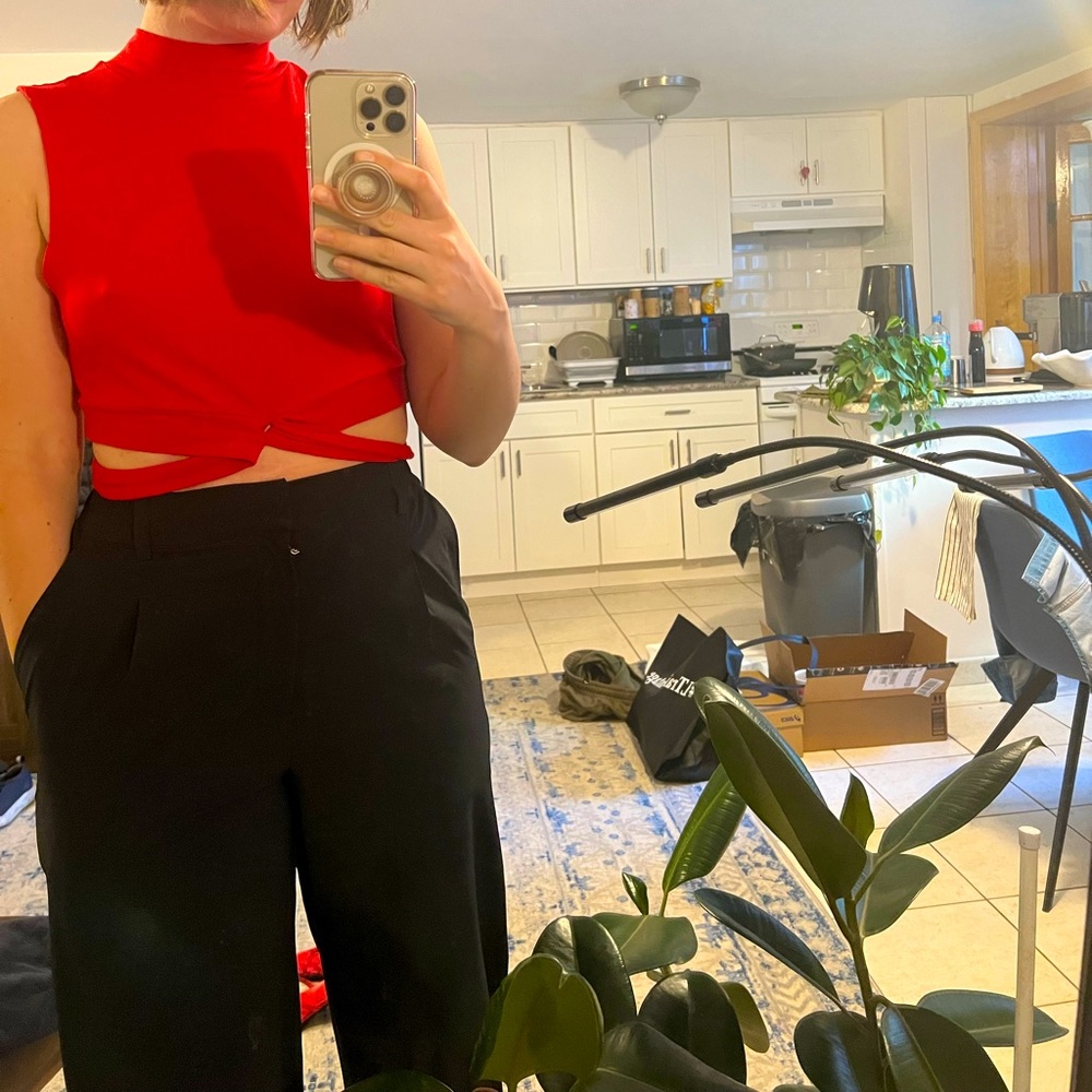Ribbed cute red top FREE WITH ANY PURCHASE IF NEEDED